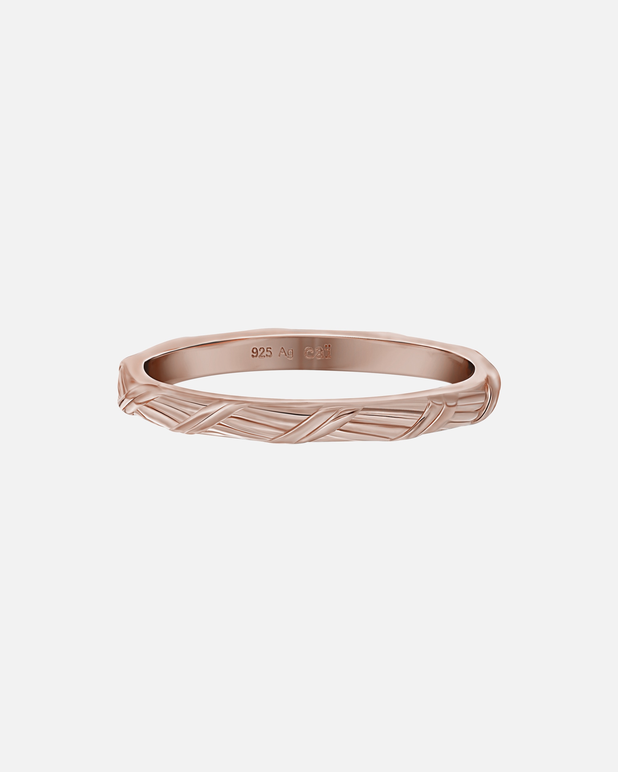 Ring für Weiblich caï Ring 925/- Sterling Silber ohne Stein 048 (15,3)