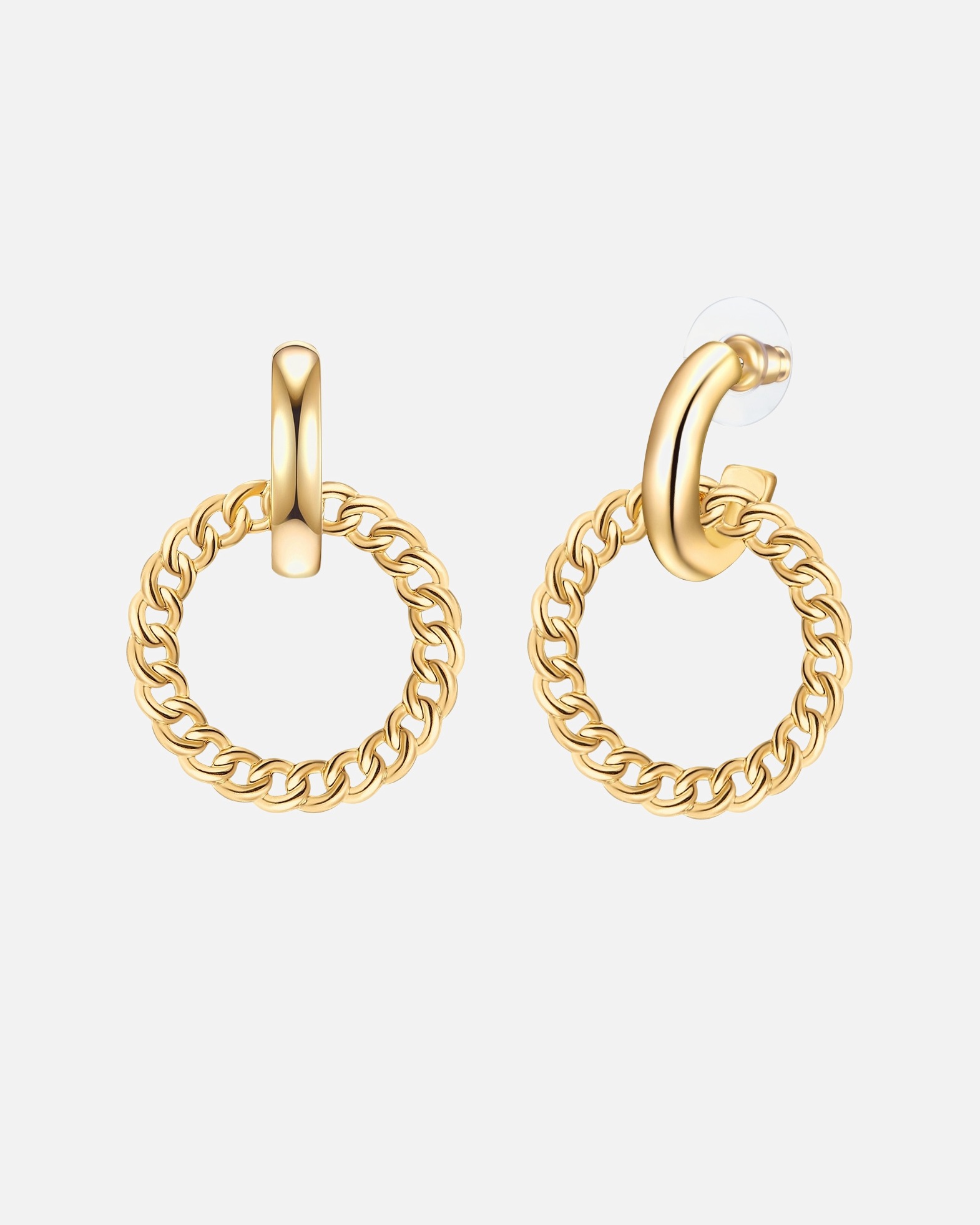 Ohrringe für Weiblich Yokoamii Ohrhänger Metall-Legierung in Gelbgold 47,9 mm