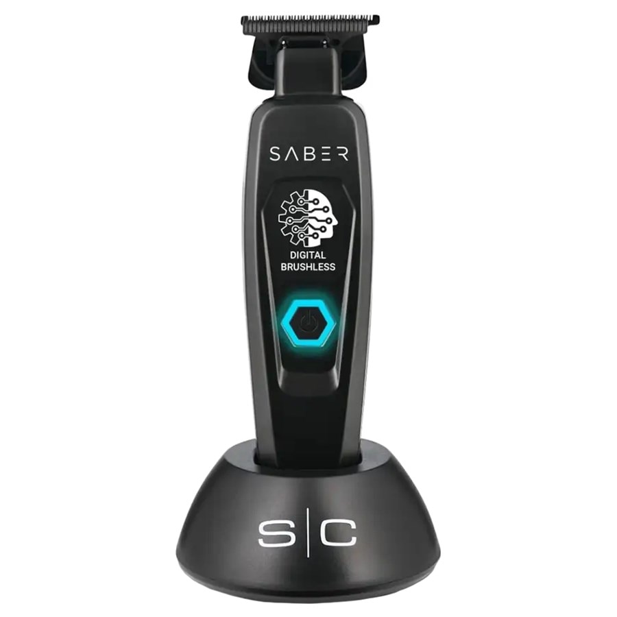 STYLECRAFT Professional Hair Trimmer with Digital Brushless Motor Saber Black Herren