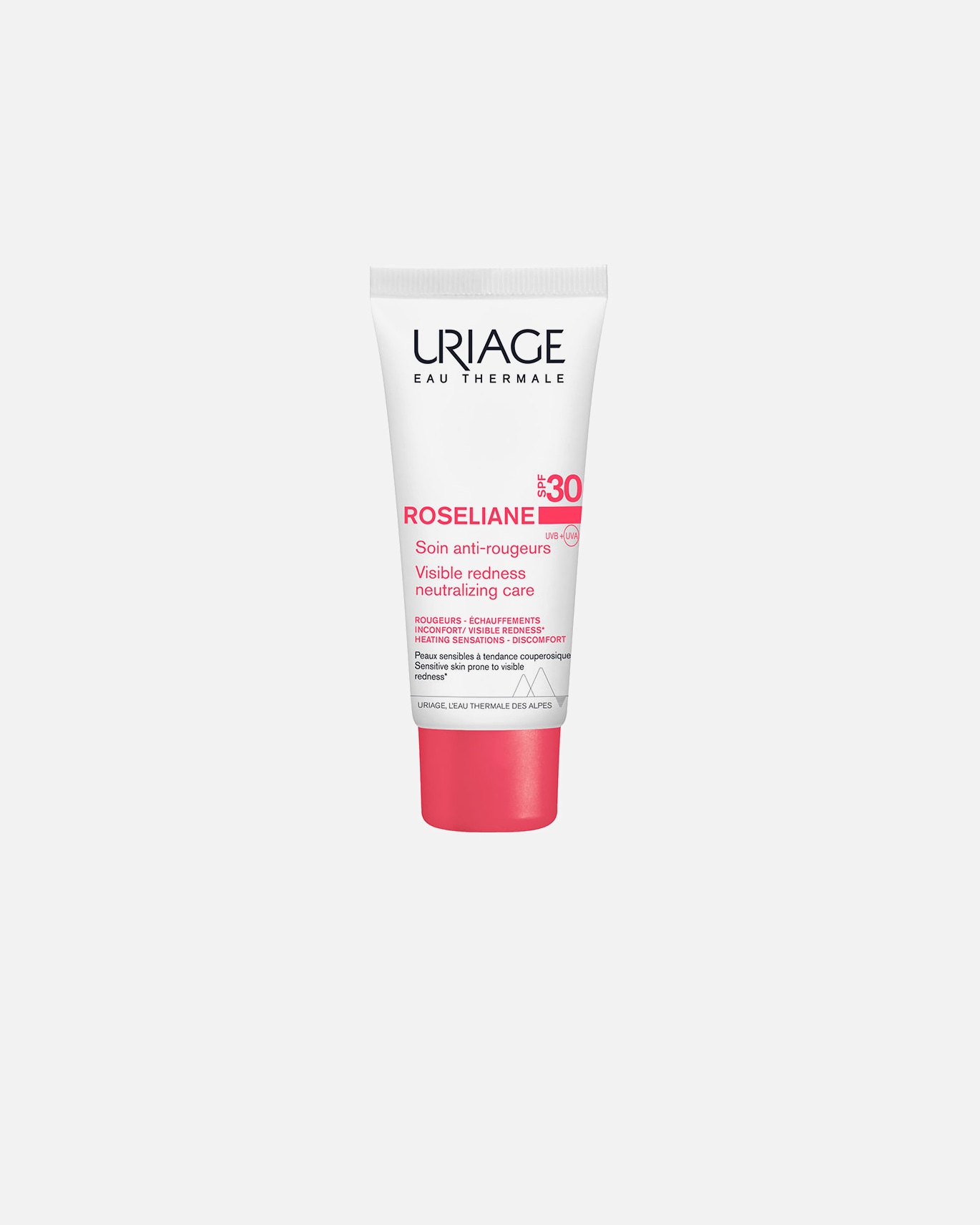 Tagescreme für Unisex Uriage Roseliane Crema Facial Anti-rojeces Spf30 Hidratante, Con Extracto De Ginseng Y Algas 40 ml