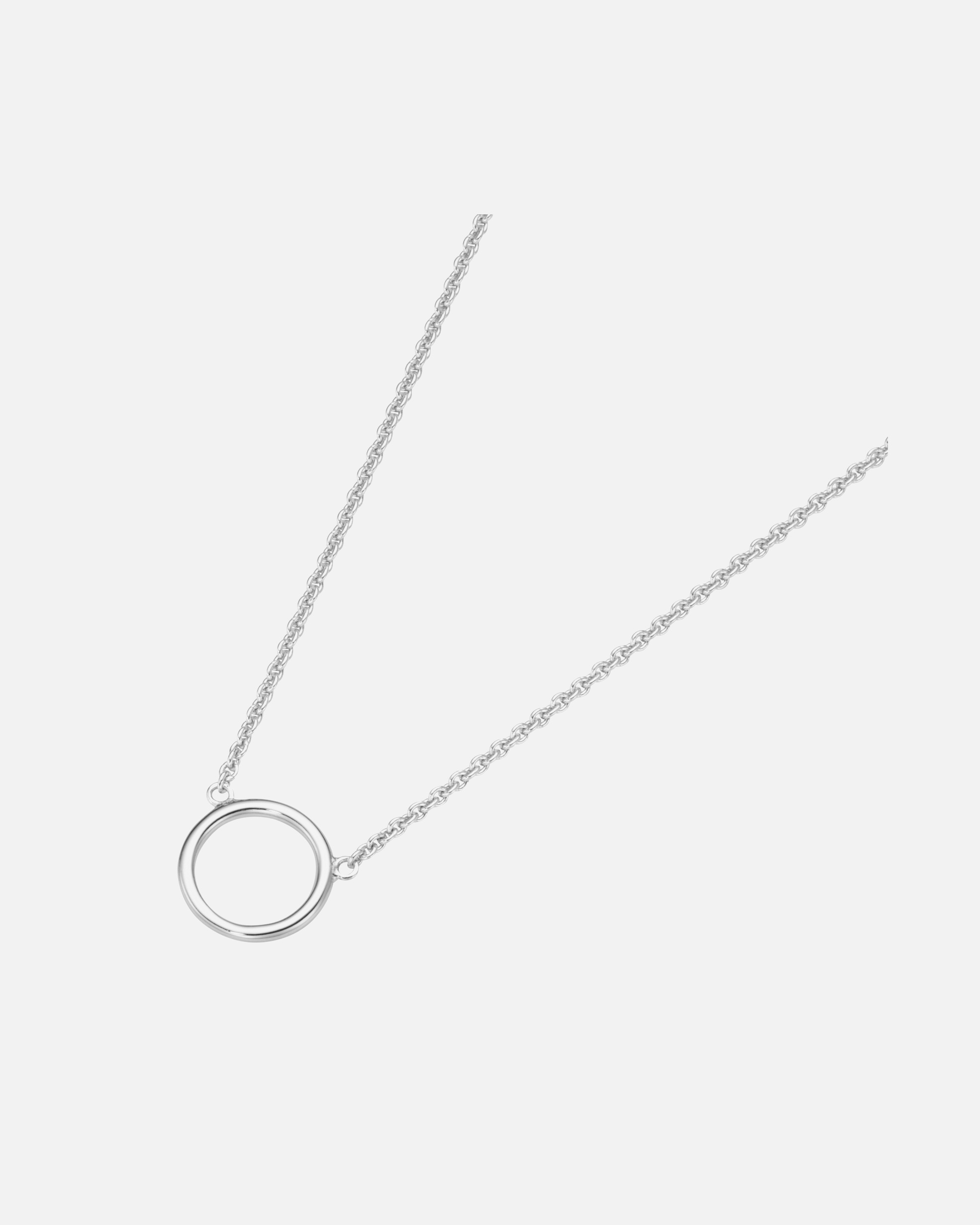 Halskette für Weiblich Giorgio Martello Milano Collier Kreis Anhänger, Silber 925 45 cm