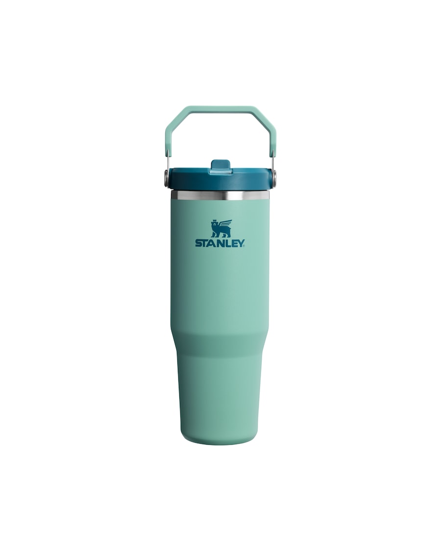 Stanley 1913 Thermobecher - 0,89L ICEFLOW FLIP STRAW BOTTLE 2.0 Spring Green Grau