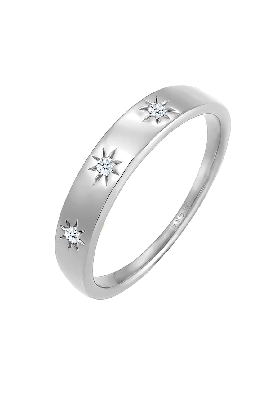 Elli DIAMONDS Verlobung Astro Diamant (0.045 ct.) 585 Weißgold 56 Damen