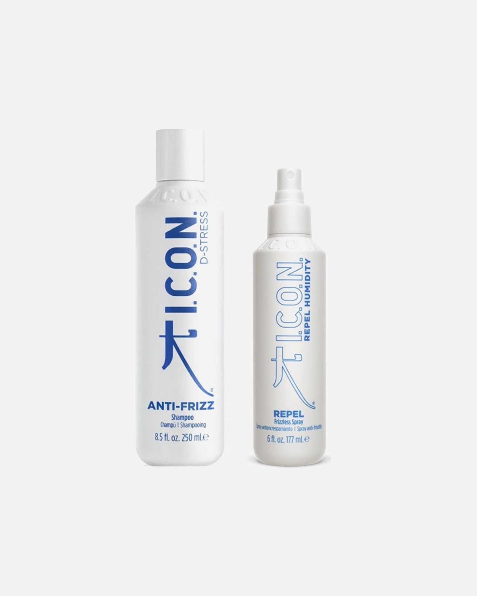 Haarpflegeset für Weiblich ICON ANTI-FRIZZ Shampoo + REPEL Set 1 Stück