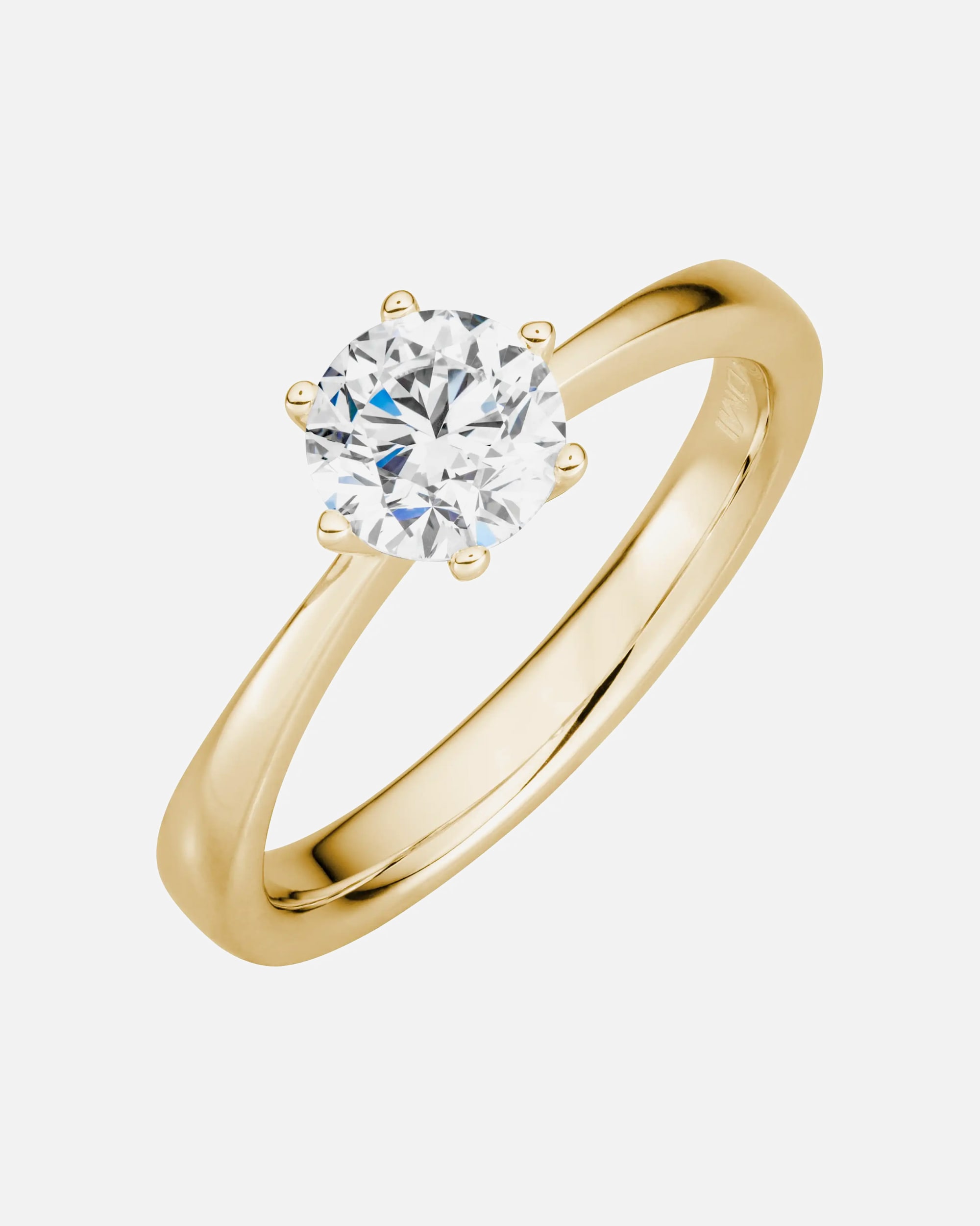 Ring für Weiblich Lyomi Default Brand Line Ring 585/- Gold Diamant Lab Grown weiß 1,0ct. 060 (19,1)