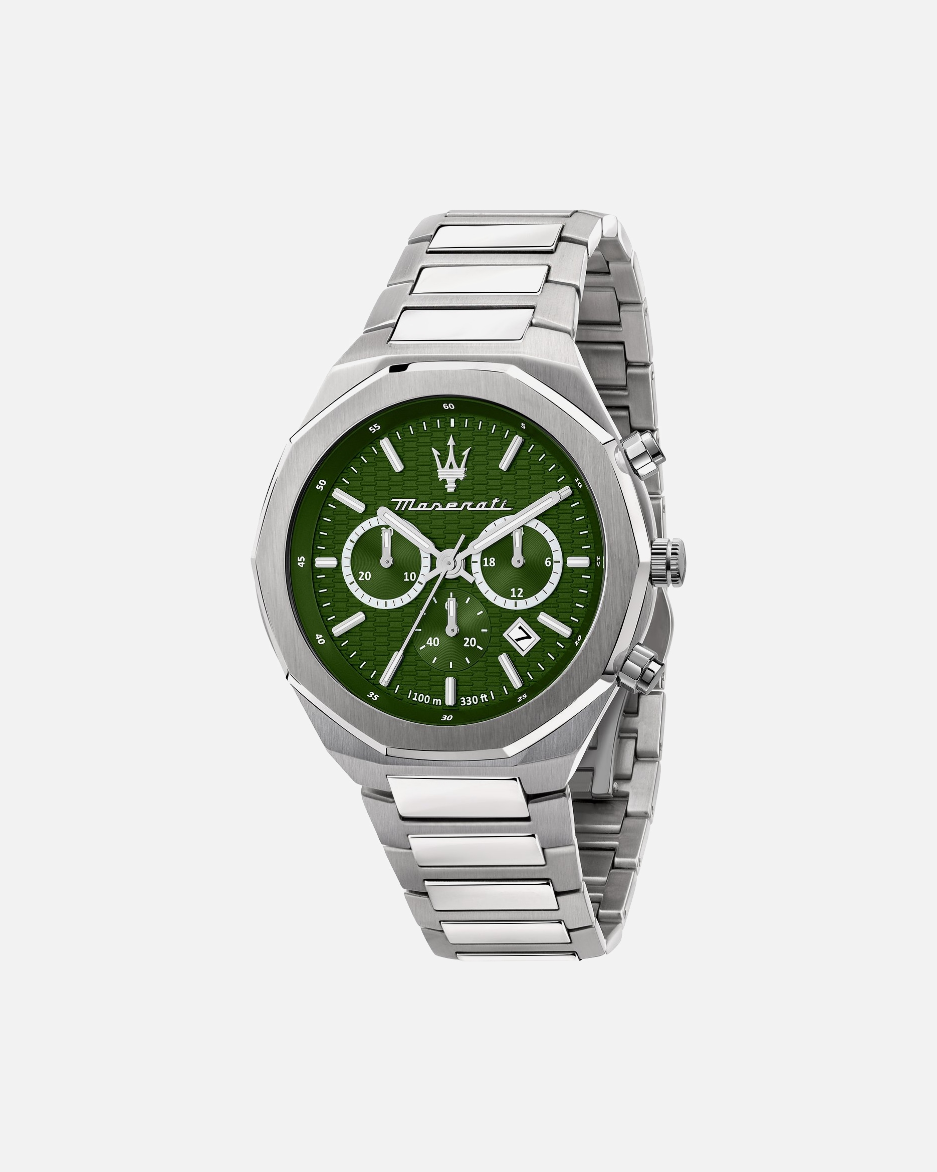 Uhr für Männlich Maserati Chronograph Edelstahl, Edelstahl silber