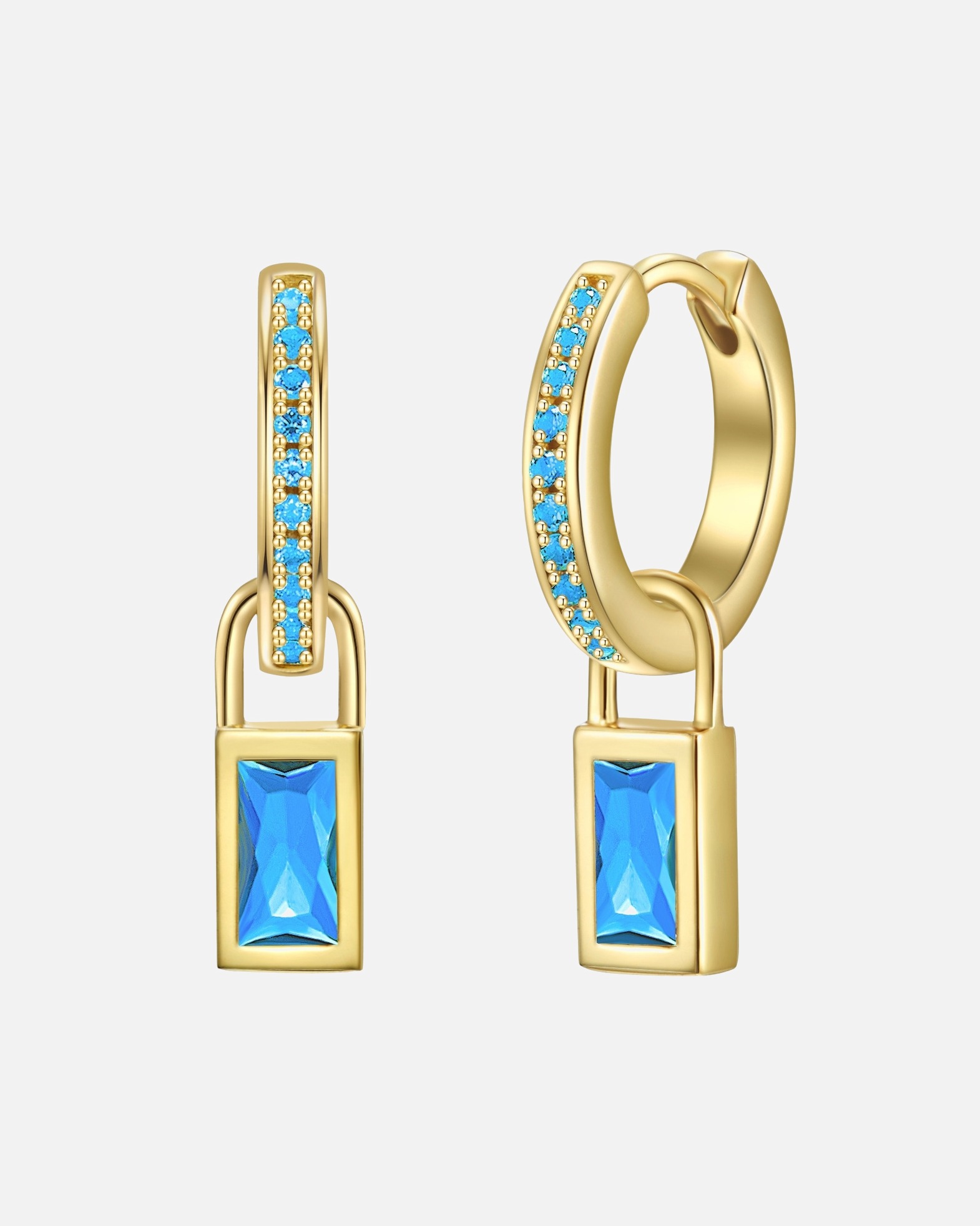 Creolen für Weiblich Glanzstücke München Creolen Sterling Silber Zirkonia in Gelbgold 23,1 mm