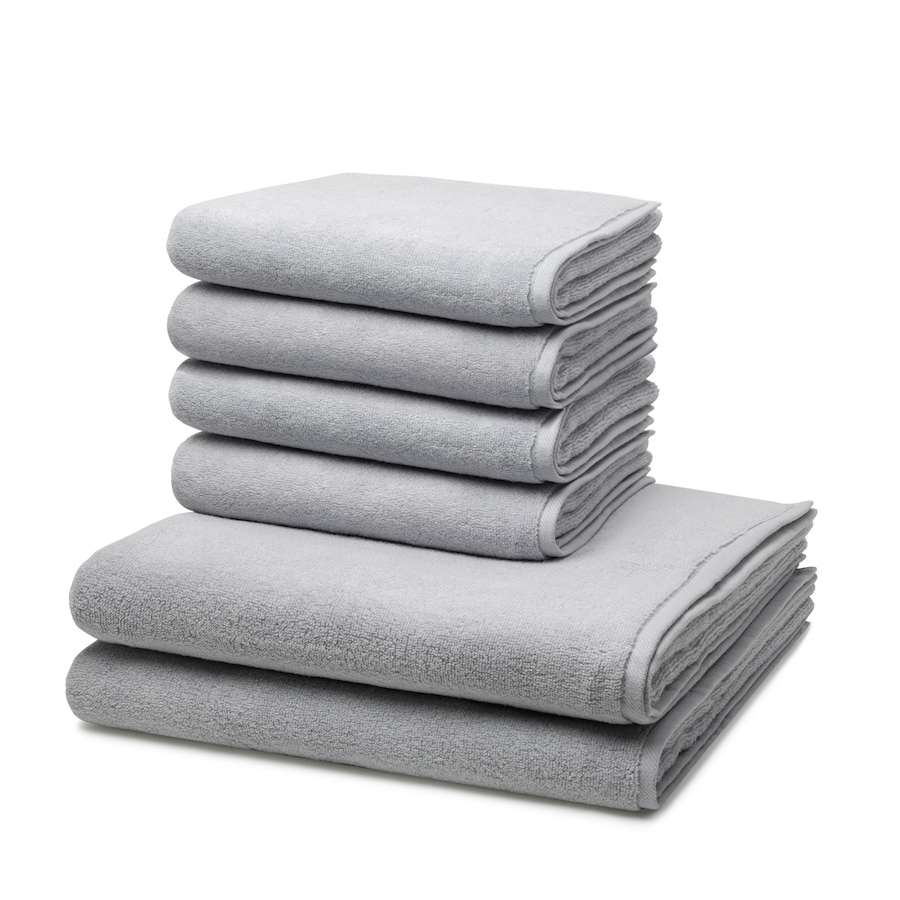 ROSS Sensual Skin 6-teilig Handtuch-Set Chrom Silber
