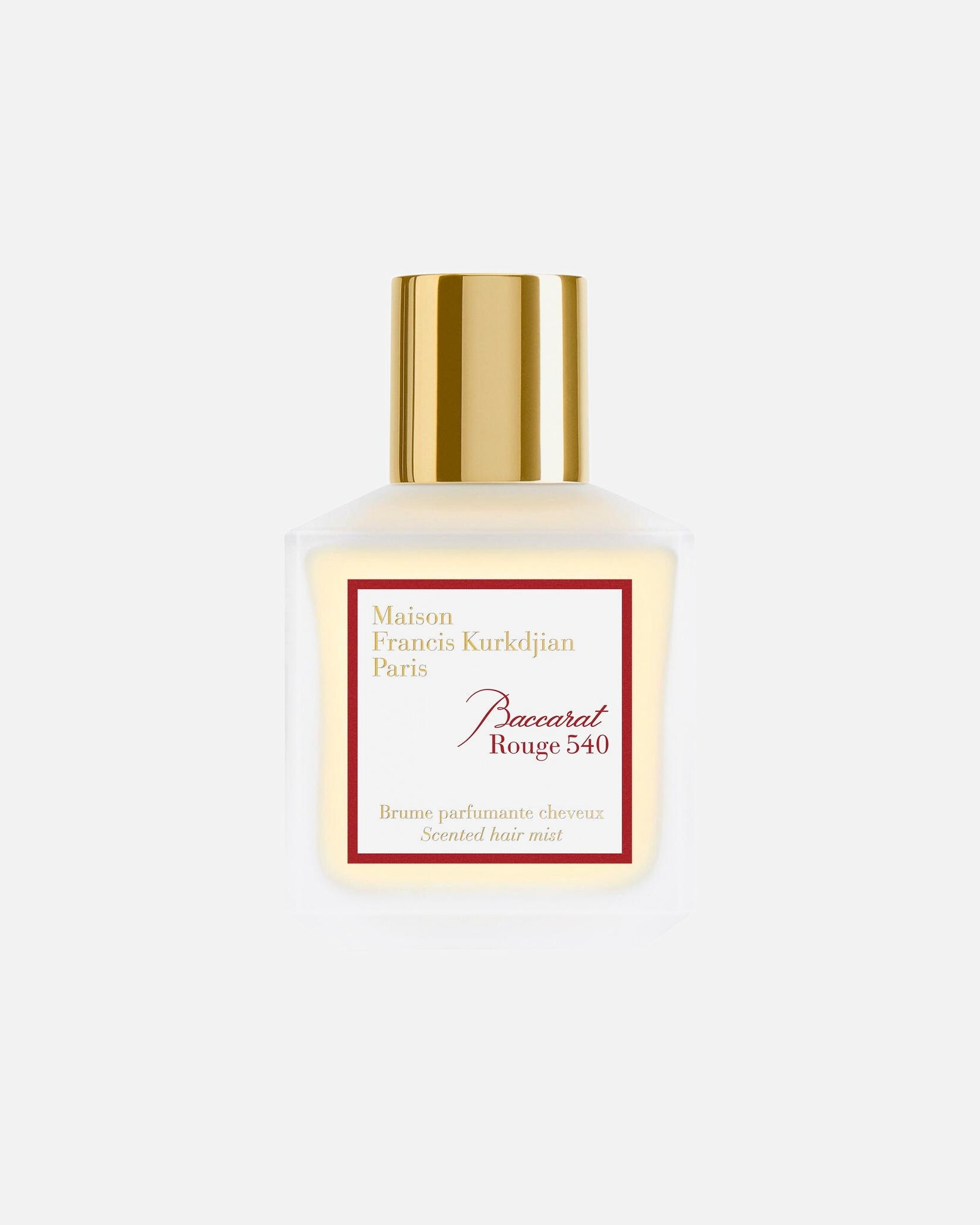 Haarparfum für Unisex Maison Francis Kurkdjian Paris Baccarat Rouge 540 Hair Mist 70 ml