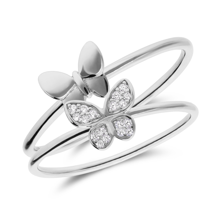 Lucardi Ring 925 Silber - Silberfarbig 49mm Damen