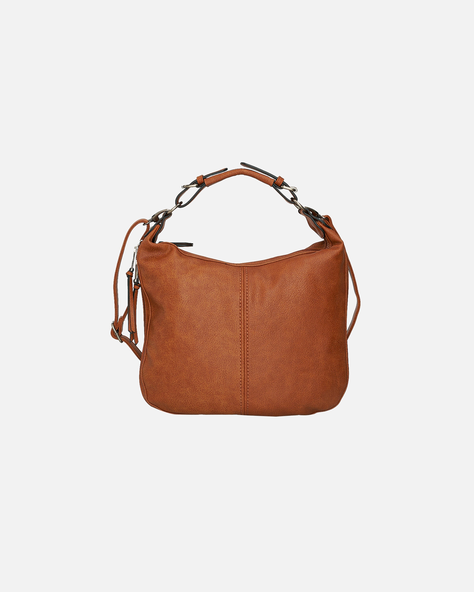 Umhängetasche für Unisex HARPA Handtasche Tate durch Reißverschluss erweiterbar braun