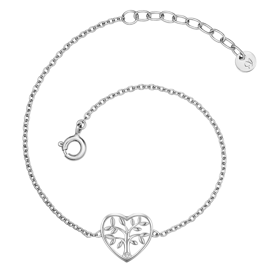 Glanzstücke München Armband Lebensbaum Sterling Silber Lab Grown Diamond in Silver Damen