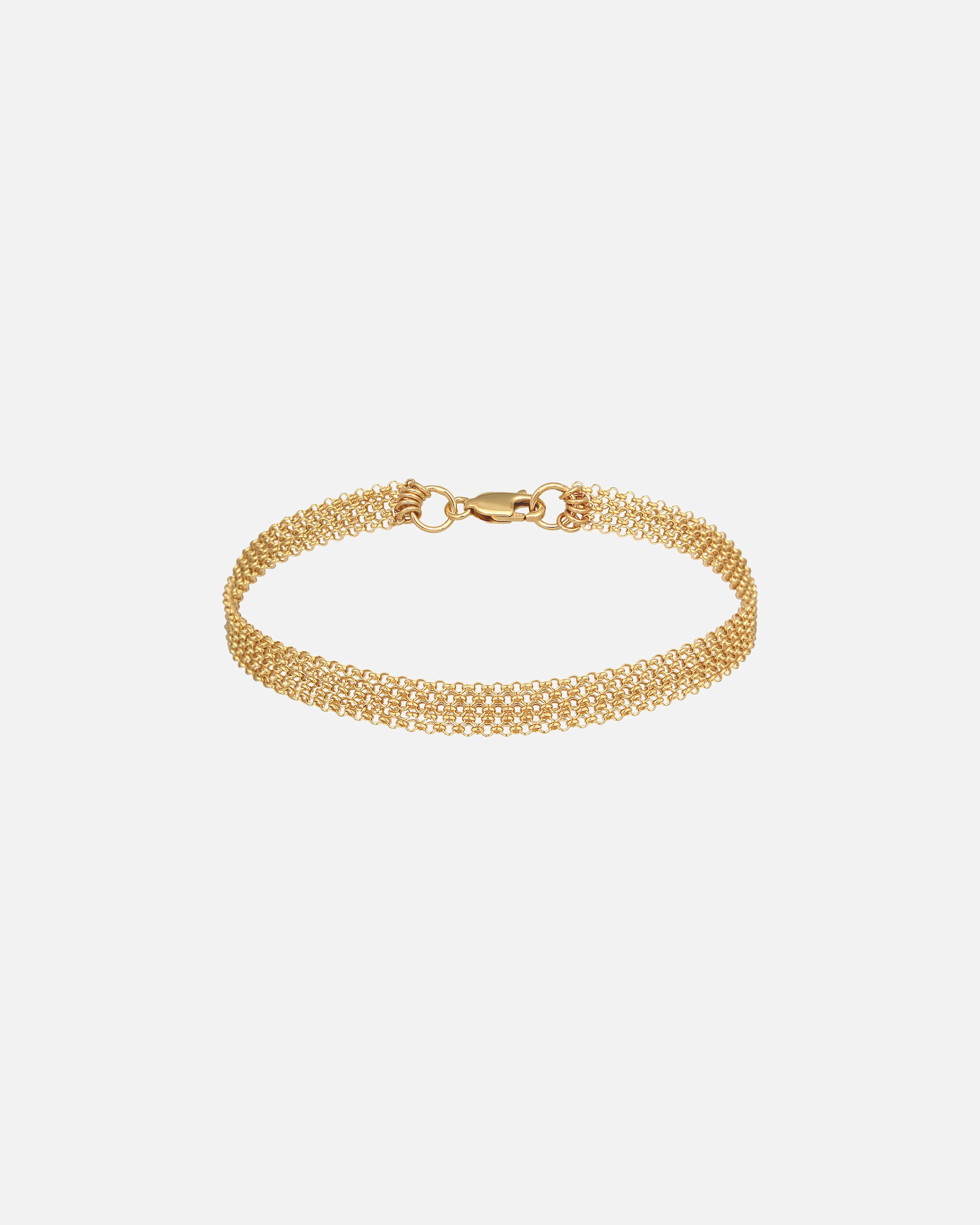 Armband für Weiblich Elli 5-Lagig Basic Ketten Modern 925 Sterling Silber 18