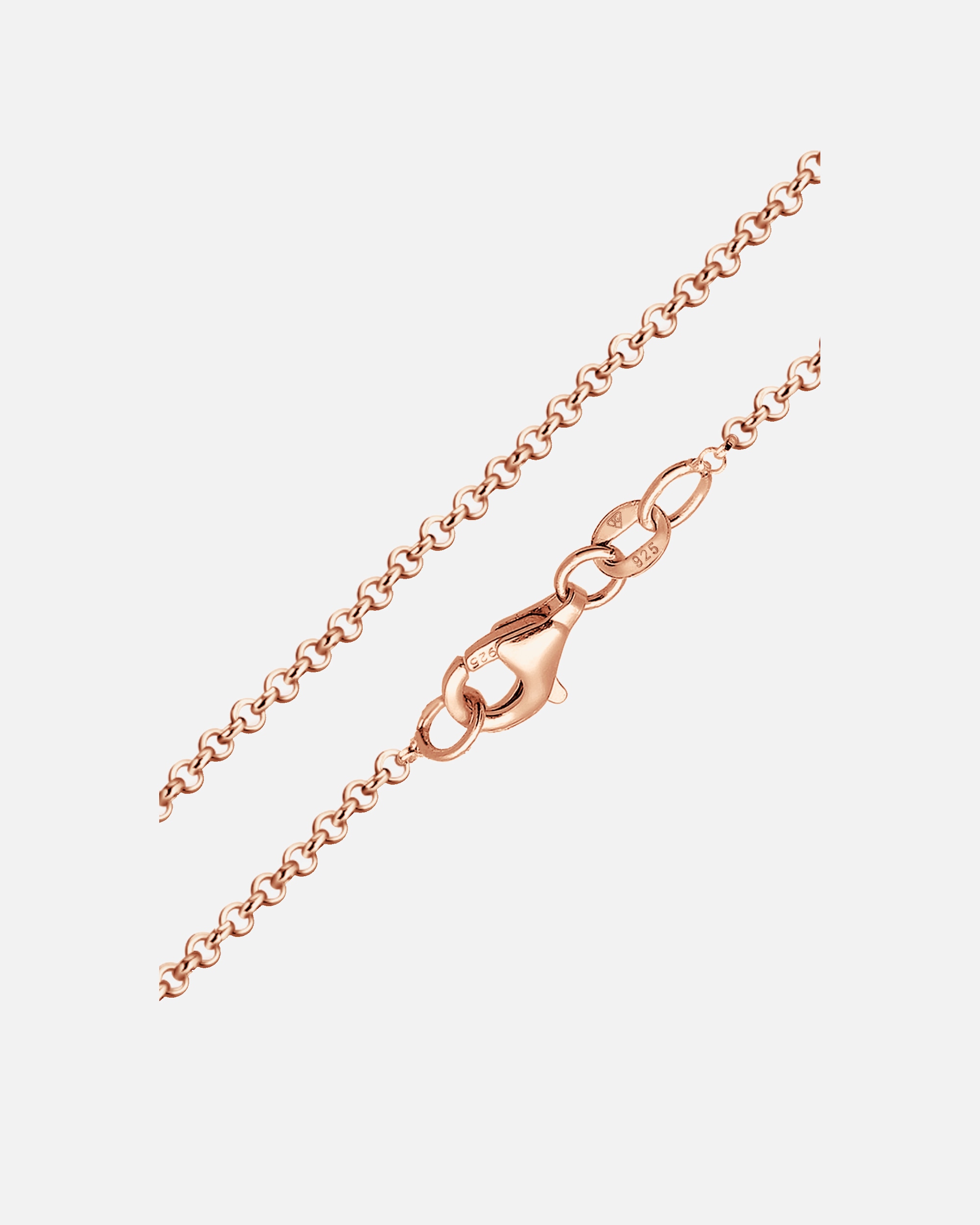 Halskette für Weiblich Nenalina Basic Kette Kombinierbar 925 Silber rosévergoldet 45