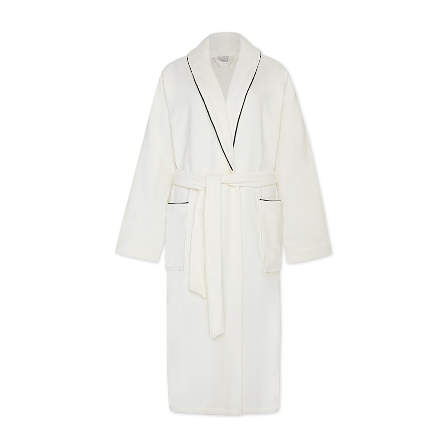 Möve Schalkragenmantel Homewear XL Weiss