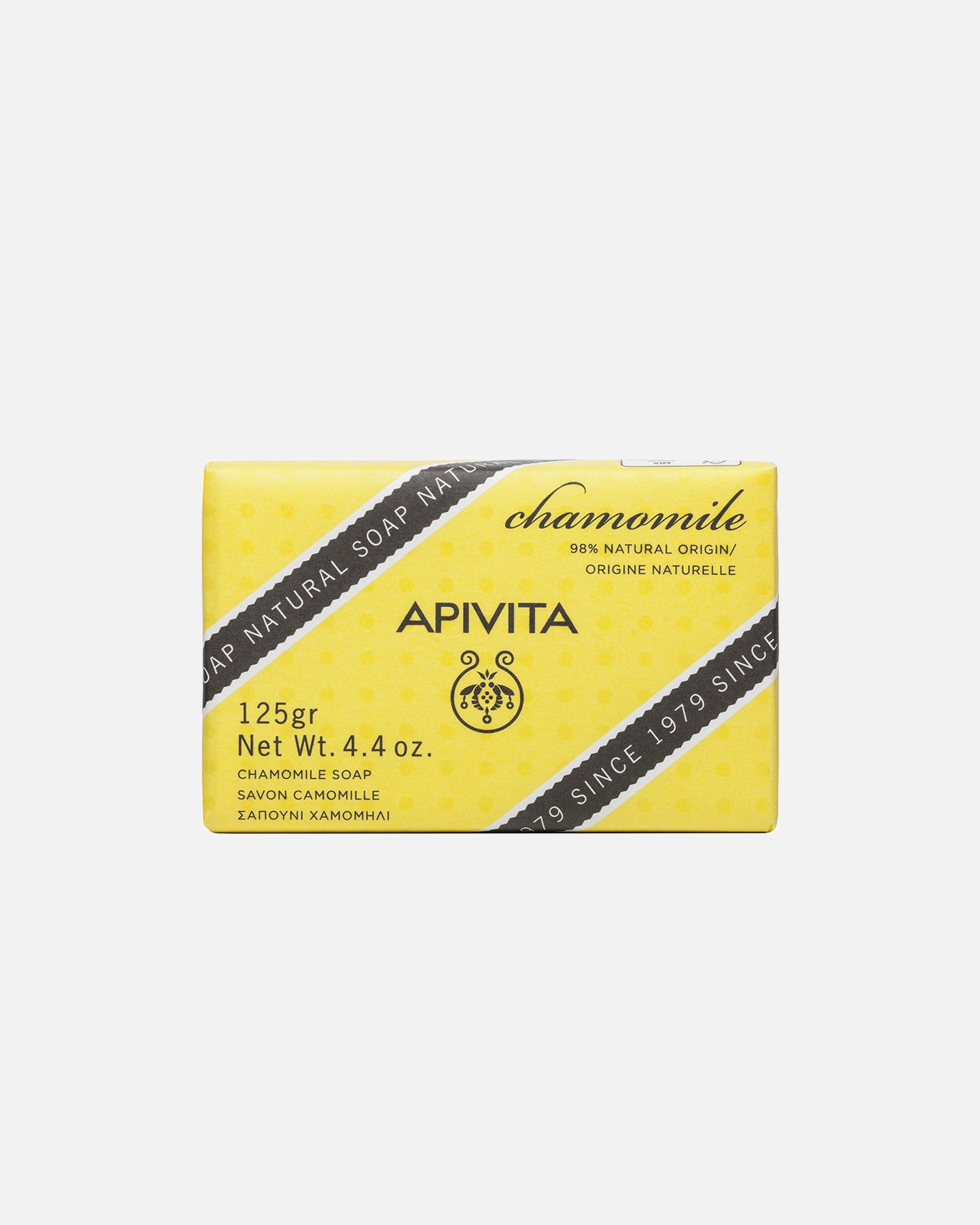 Handseife für Unisex Apivita JABÓN NATURAL con camomila 125 gr
