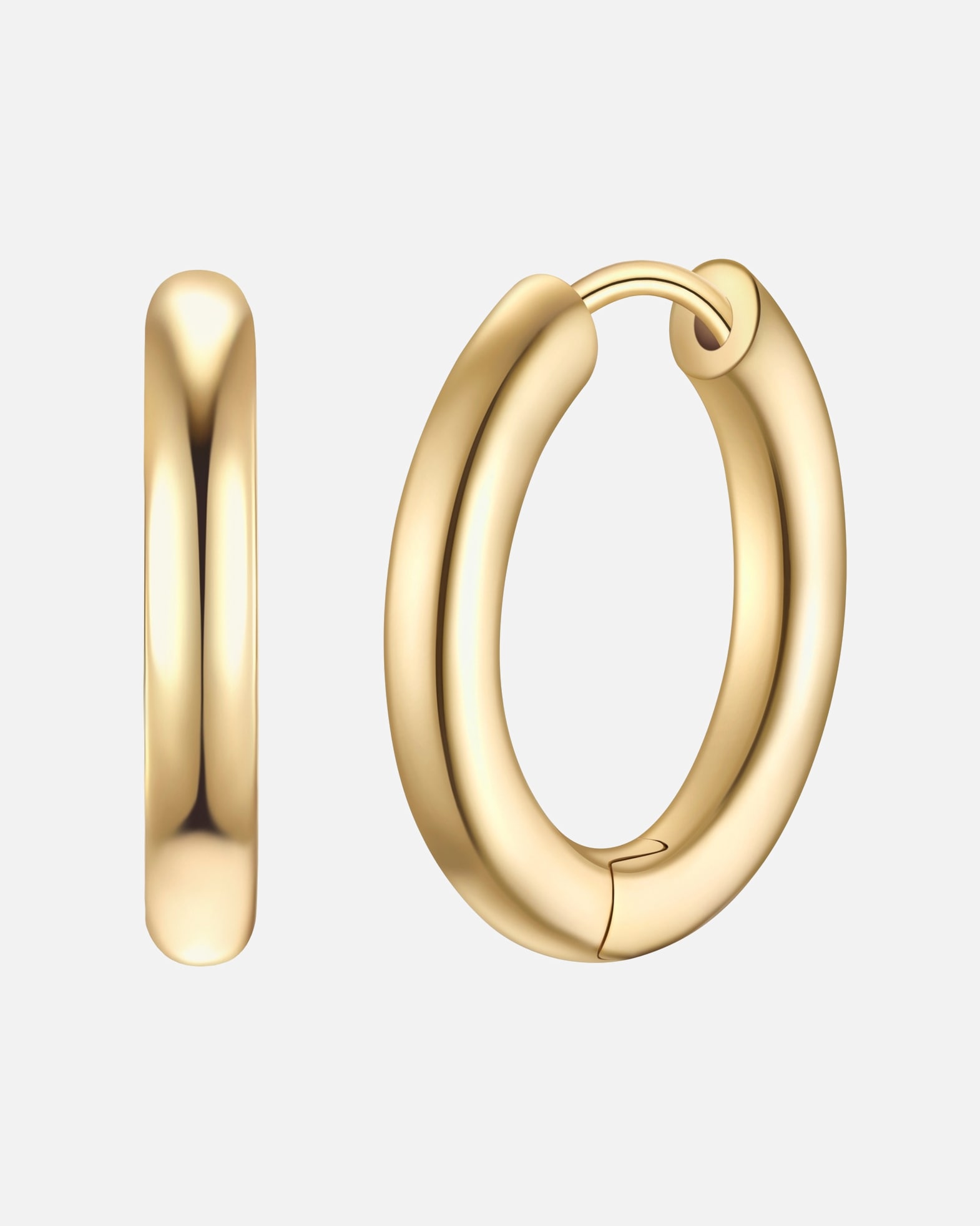 Creolen für Weiblich Glanzstücke München Creolen aus Sterling Silber in gelbgold 20,5 mm