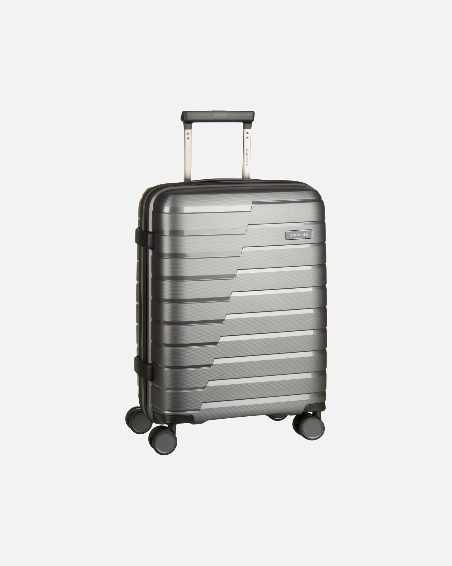Trolley für Unisex Travelite Trolley + Koffer Air Base 4-Rad Trolley S Anthrazit