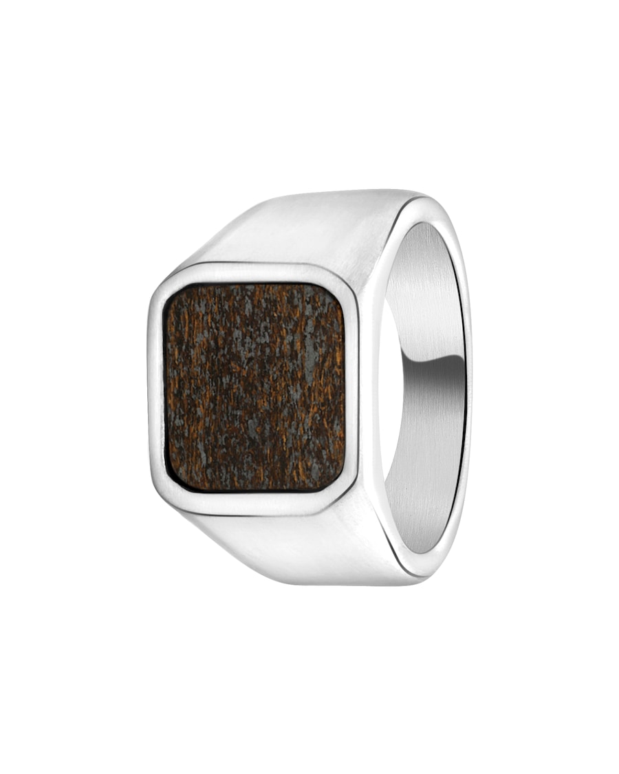 Lucardi Ringe Stahl - silbern 66mm Herren