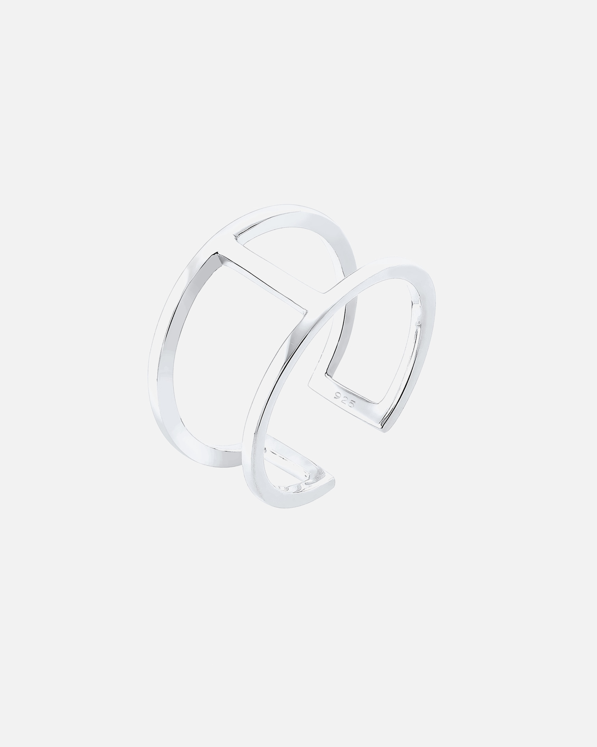 Ring für Weiblich Elli Geo Minimal Trend 925 Sterling Silber silberfarben