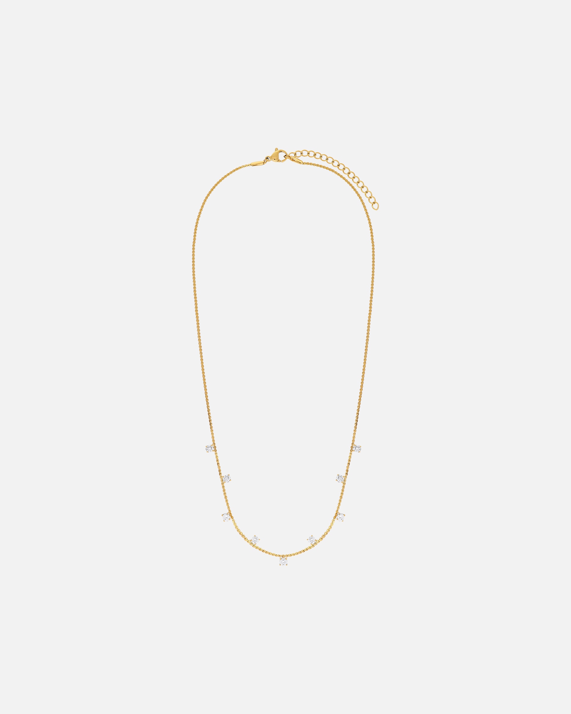 Halskette für Weiblich Lucardi Halskette - Stahl Gold