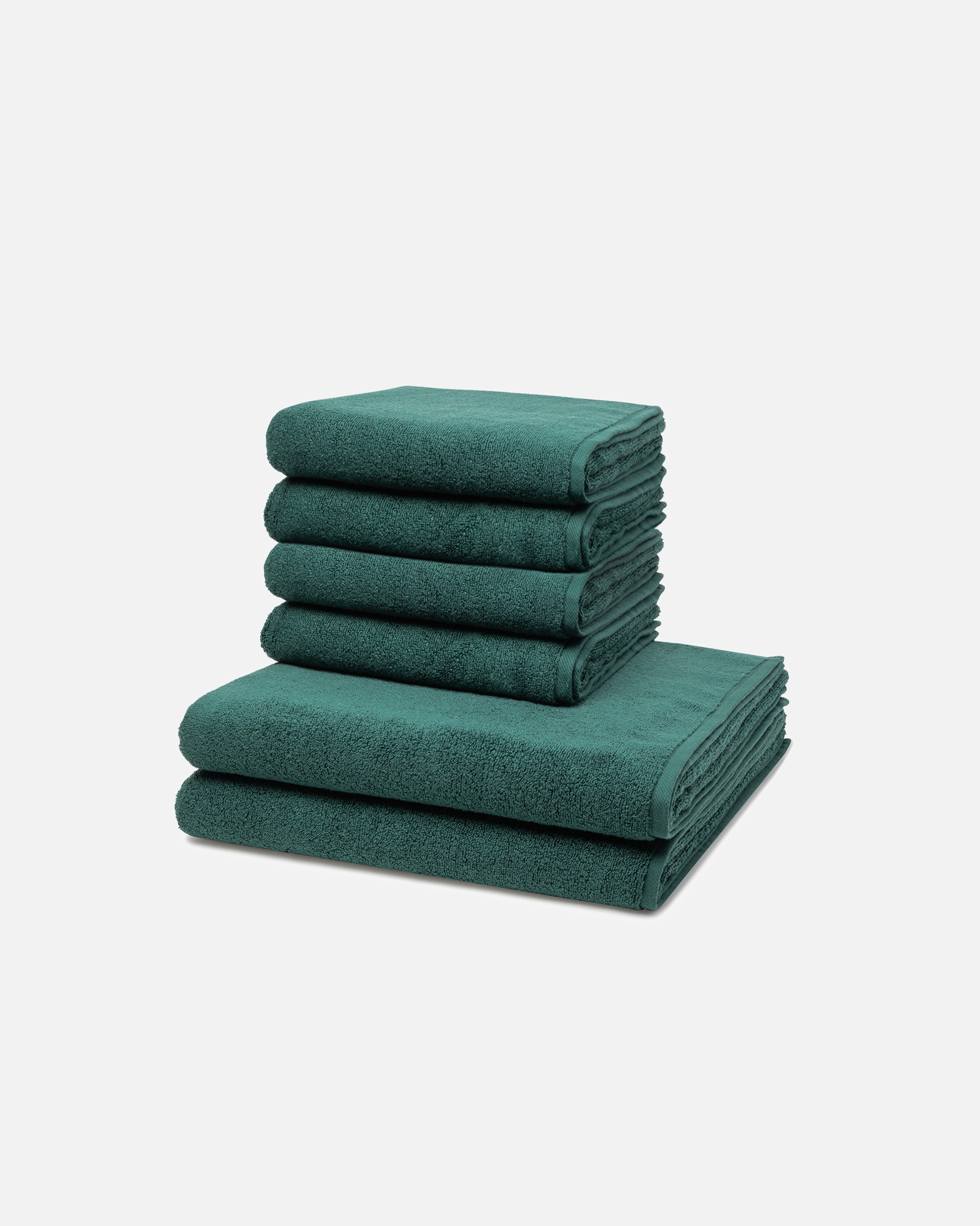 Handtuch für Unisex ROSS Sensual Skin 6-teilig Handtuch-Set Moosgrün