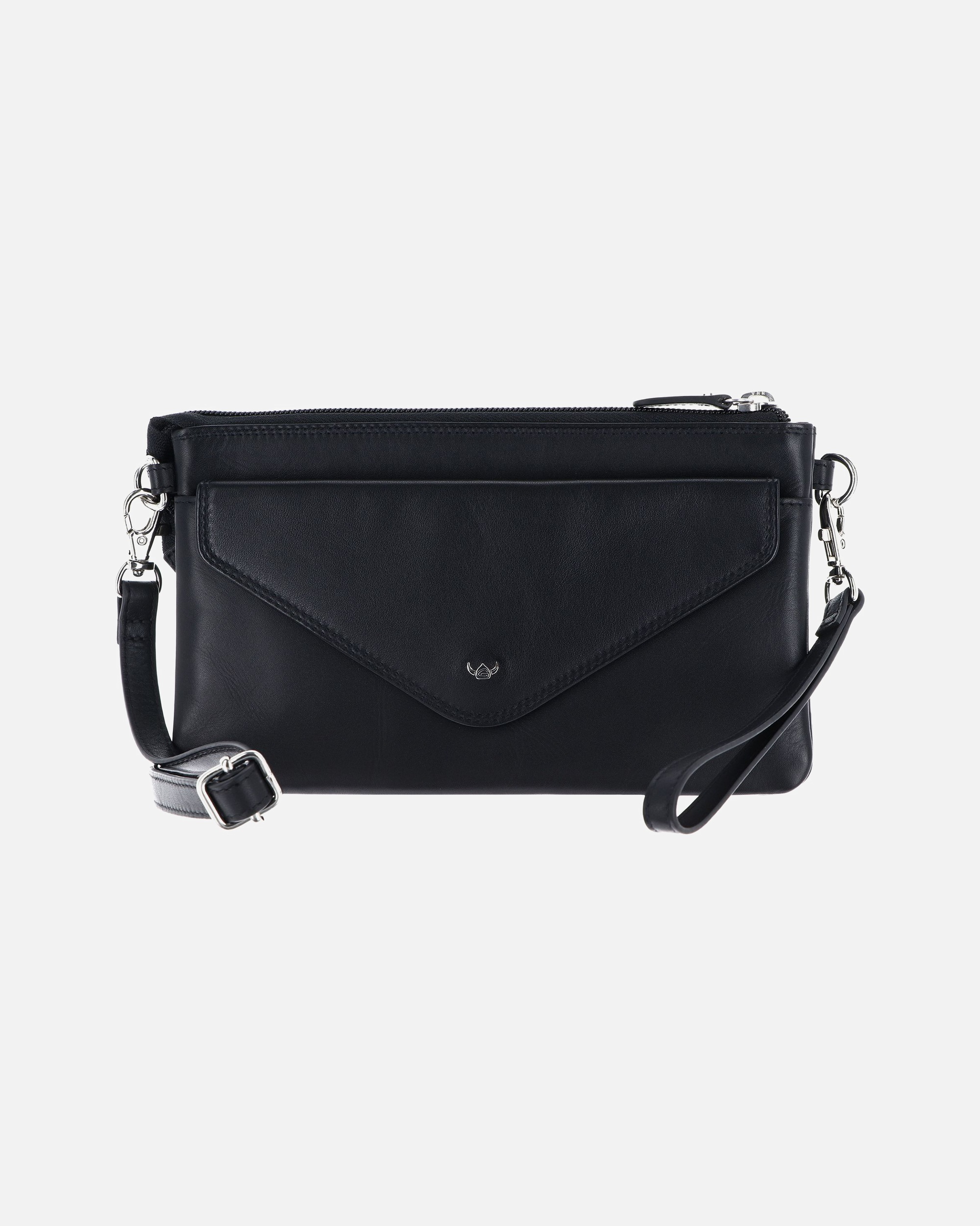 Tasche für Weiblich Golden Head Polo Clutch schwarz