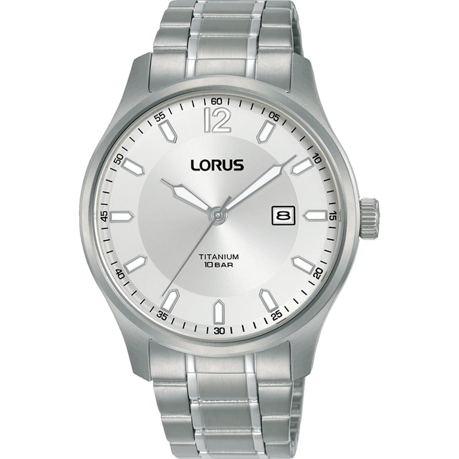 Lorus Herrenuhr Titan silber, weiß Herren