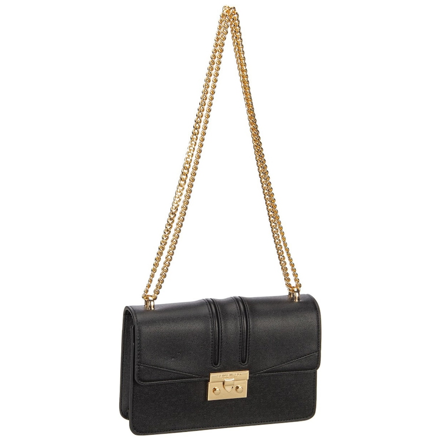 Seidenfelt Handtasche Roros East-West Black/Gold Schwarz Damen