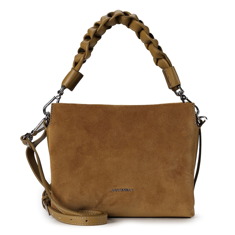 Coccinelle Boheme Suede Bimaterial Handtasche Leder 22.5 cm seagras-seagras Grau Damen
