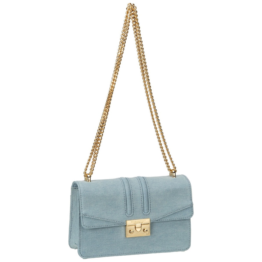 Seidenfelt Handtasche Roros East-West Denim In Blue Violett Damen