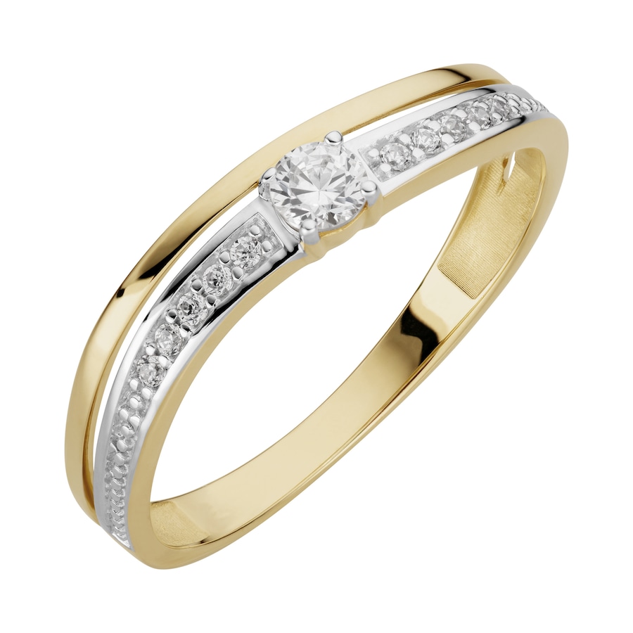 Orolino Ring 333/- Gold Zirkonia weiß 054 (17,2) Damen