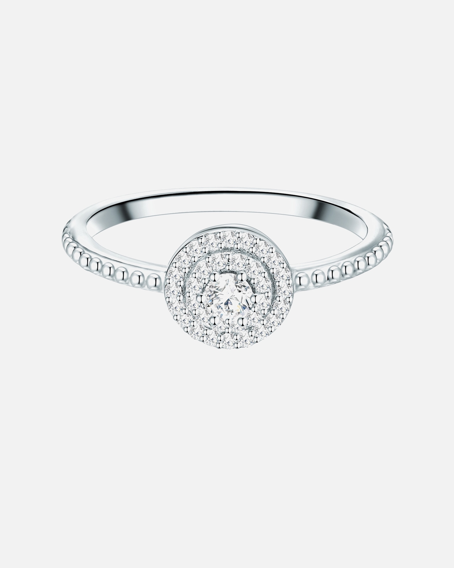 Ring für Weiblich Trilani Ring Sterling Silber Zirkonia in Silber 54