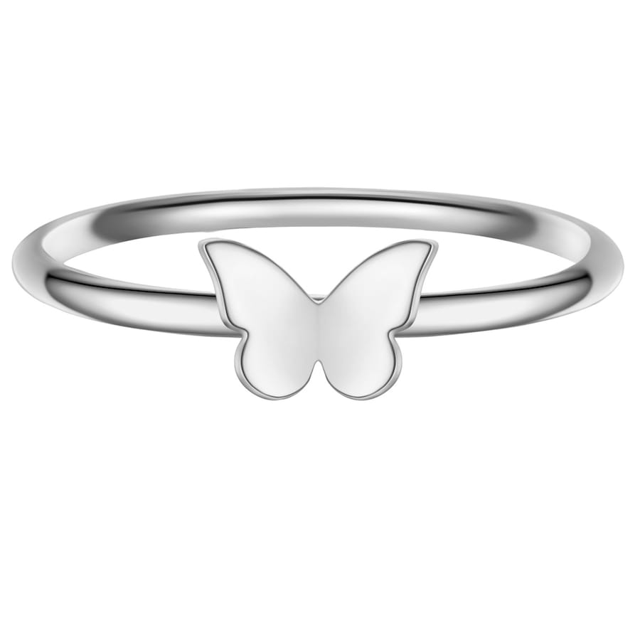 Glanzstücke München Ring Schmetterling aus Sterling Silber in silber mit 60 Damen