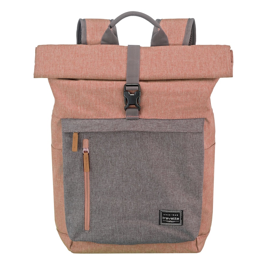 Travelite Basics Daypack rosa-grau Silber Herren