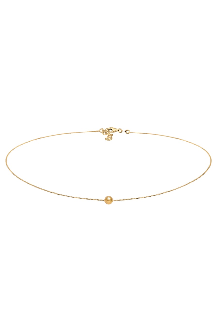 Elli Choker Ball Kugel Geo 925 Silber goldfarben Damen