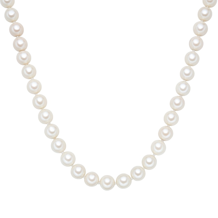 Lulu & Jane Perlen-Kette Muschelkernperle in Weiß 90,0 cm Damen