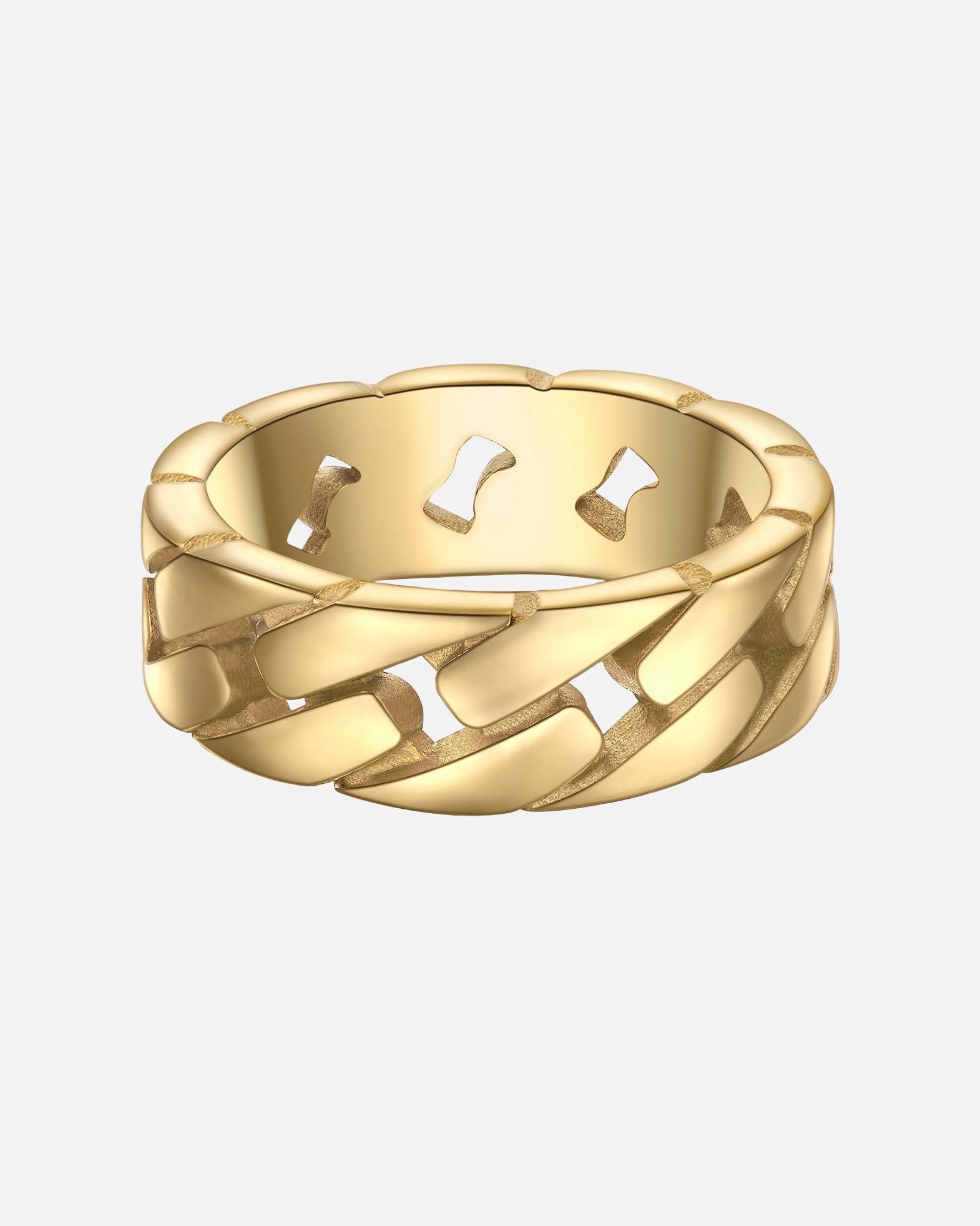 Ring für Männlich True Rebels Ring aus Edelstahl in gelbgold 64