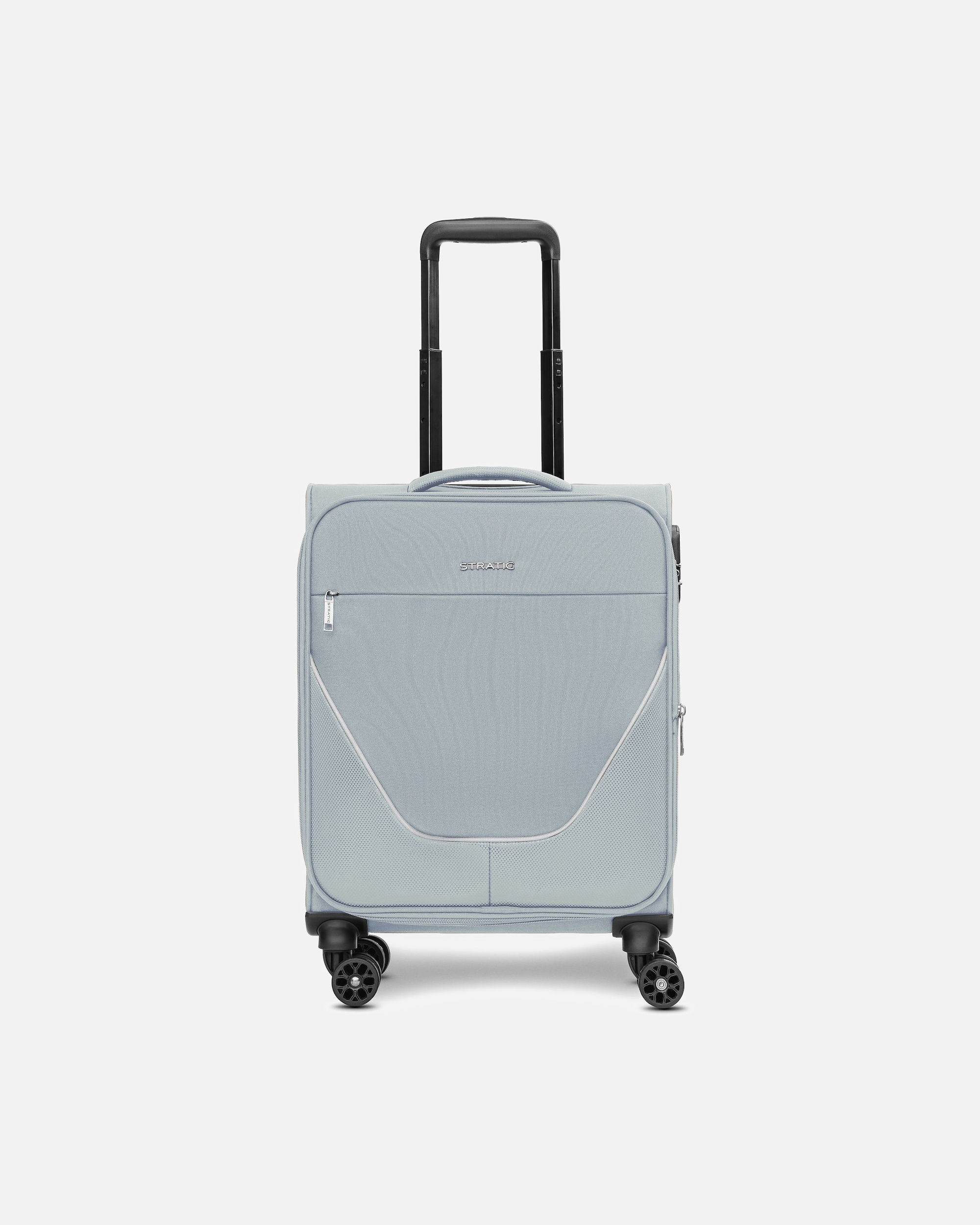 Handgepäckkoffer für Männlich Stratic taska 4-Rollen Kabinentrolley S 55 cm mit Dehnfalte grey