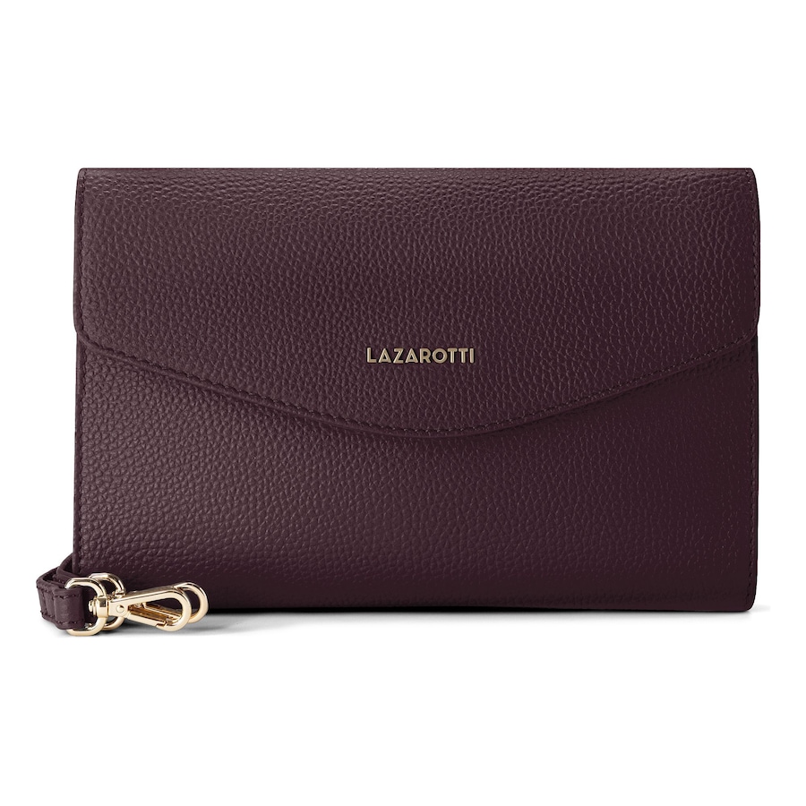 Lazarotti Bologna Leather Clutch burgundy Braun Damen