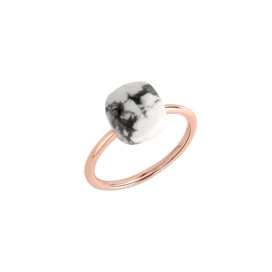 Jamelli Ring 925/- Sterling Silber Howlith weiß 2,43ct. 060 (19,1) Damen