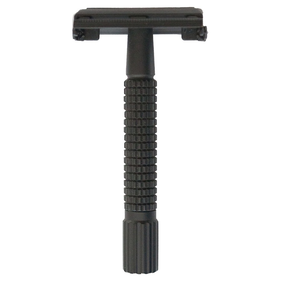 Golddachs Doppelklingen-Rasierer, schwarz-matt 1 pc.