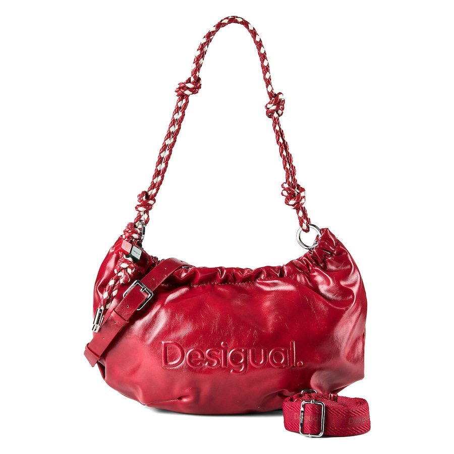 Desigual Half Schultertasche red Rot Damen