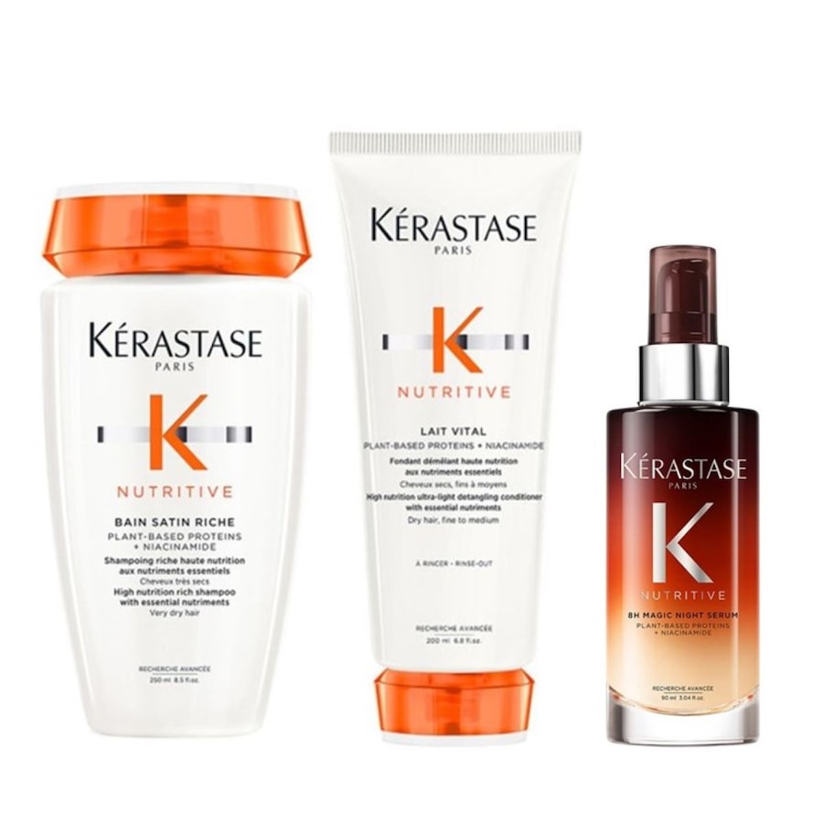 Kérastase Nutritive Set RICHE 8 H (Satin Riche/ Fondant/ Magic Night Serum)* 0.54 l Damen