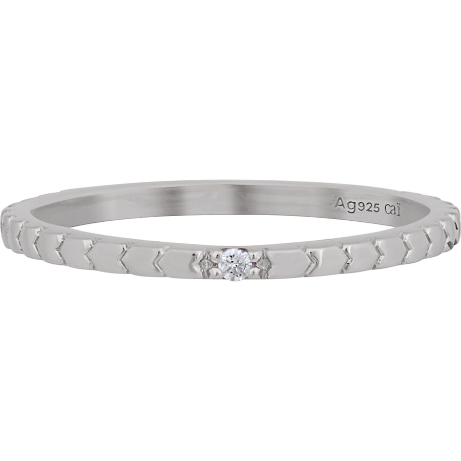 caï Caï Damen-Damenring 925er Silber Zirkonia 52 32016383 56 Damen