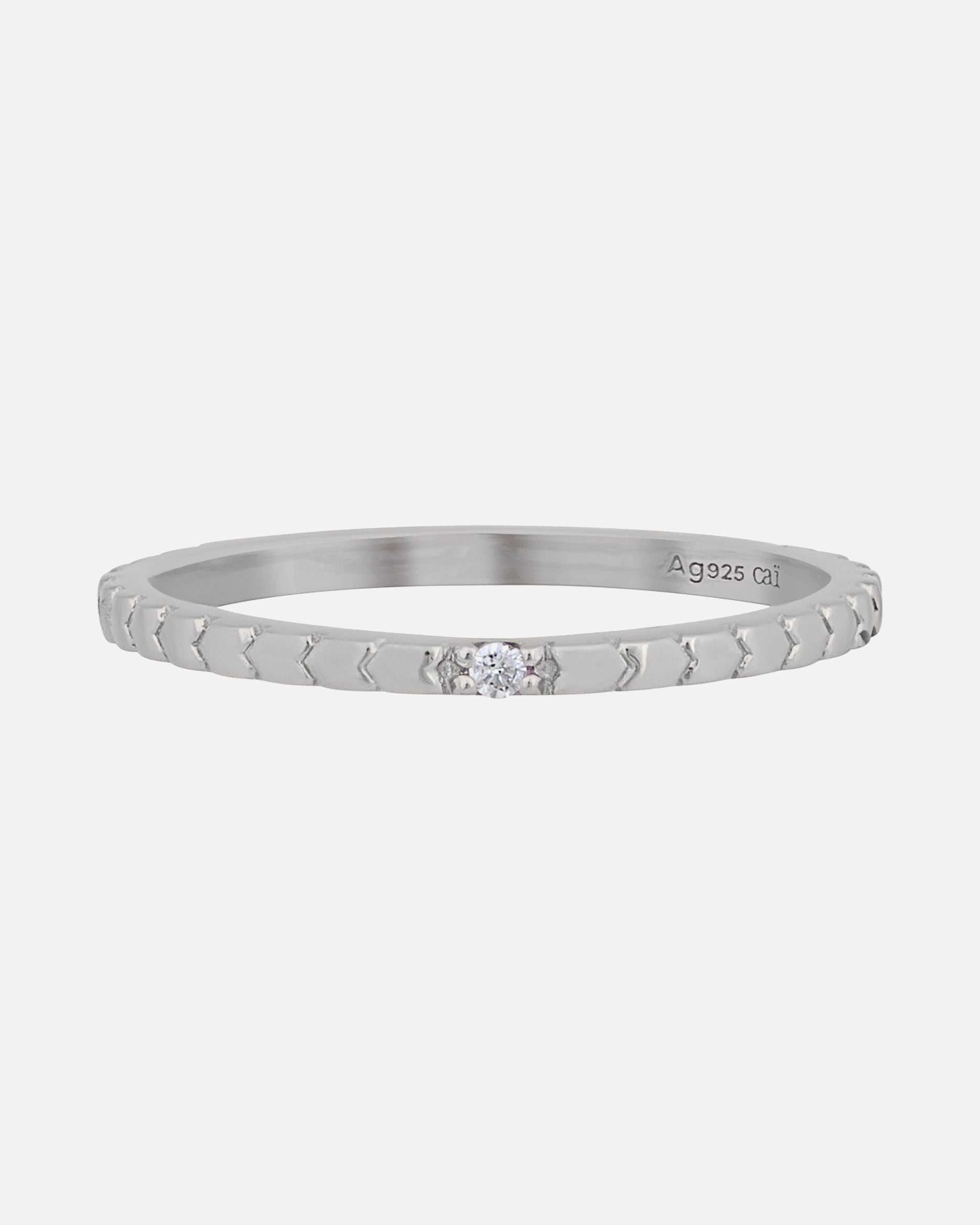 Ring für Weiblich caï Caï Damen-Damenring 925er Silber Zirkonia 52 32016383 54