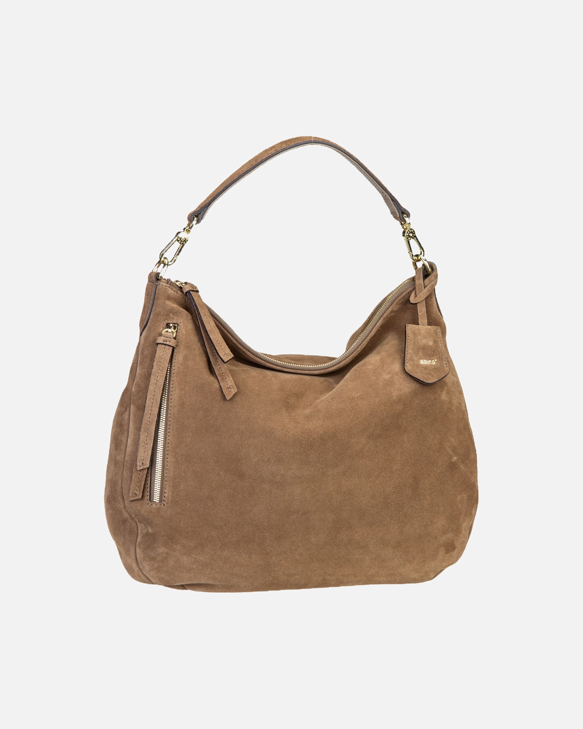 Handtasche für Weiblich abro Handtasche Juna Big Suede Khaki