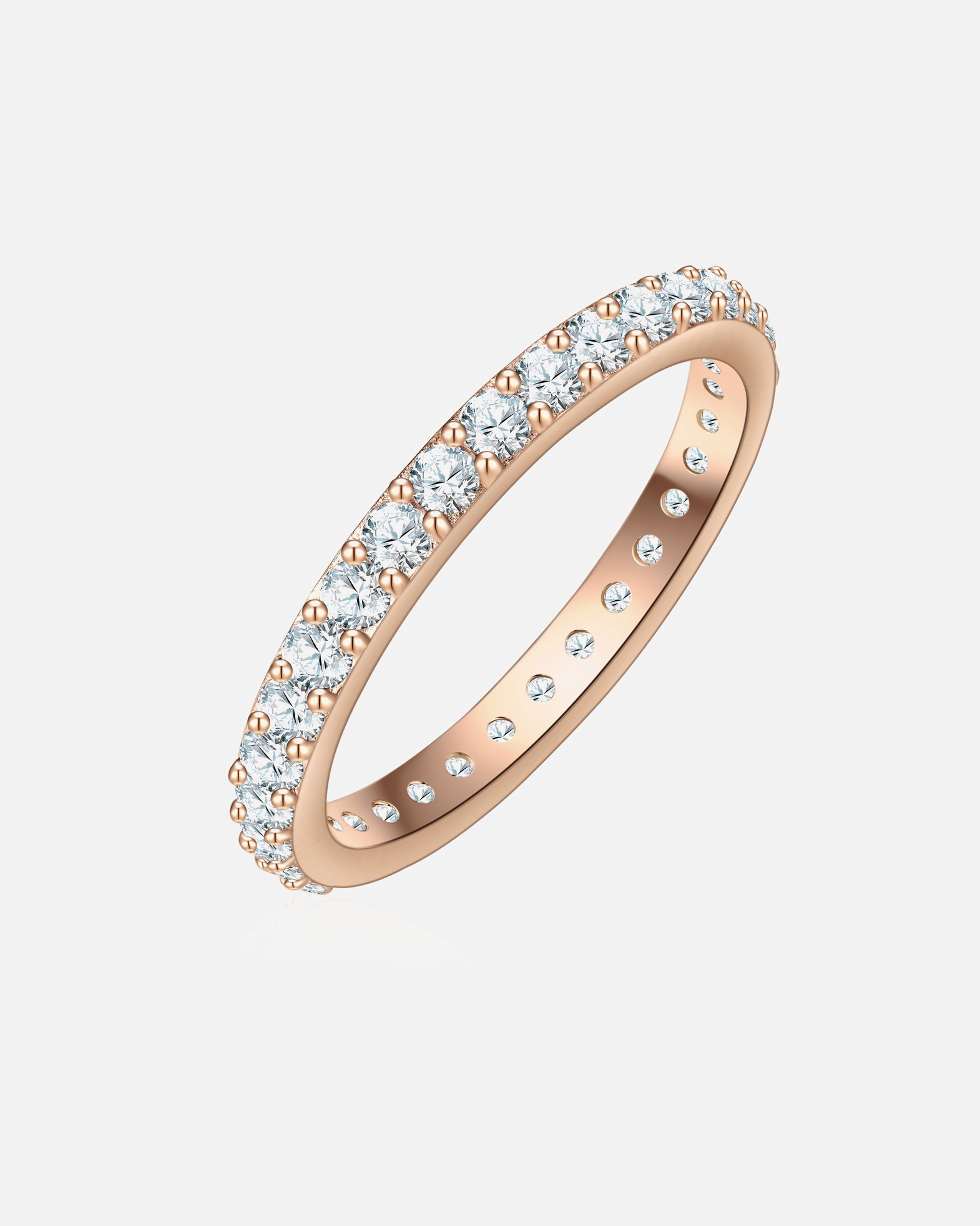 Ring für Weiblich Glanzstücke München Ring aus Sterling Silber in roségold 56