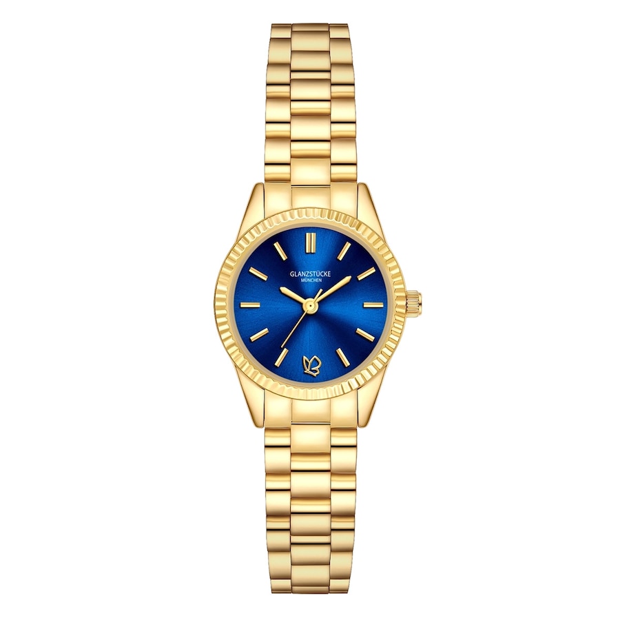 Glanzstücke München Armband-Uhr aus Edelstahl in gelbgold 25,0 mm Damen