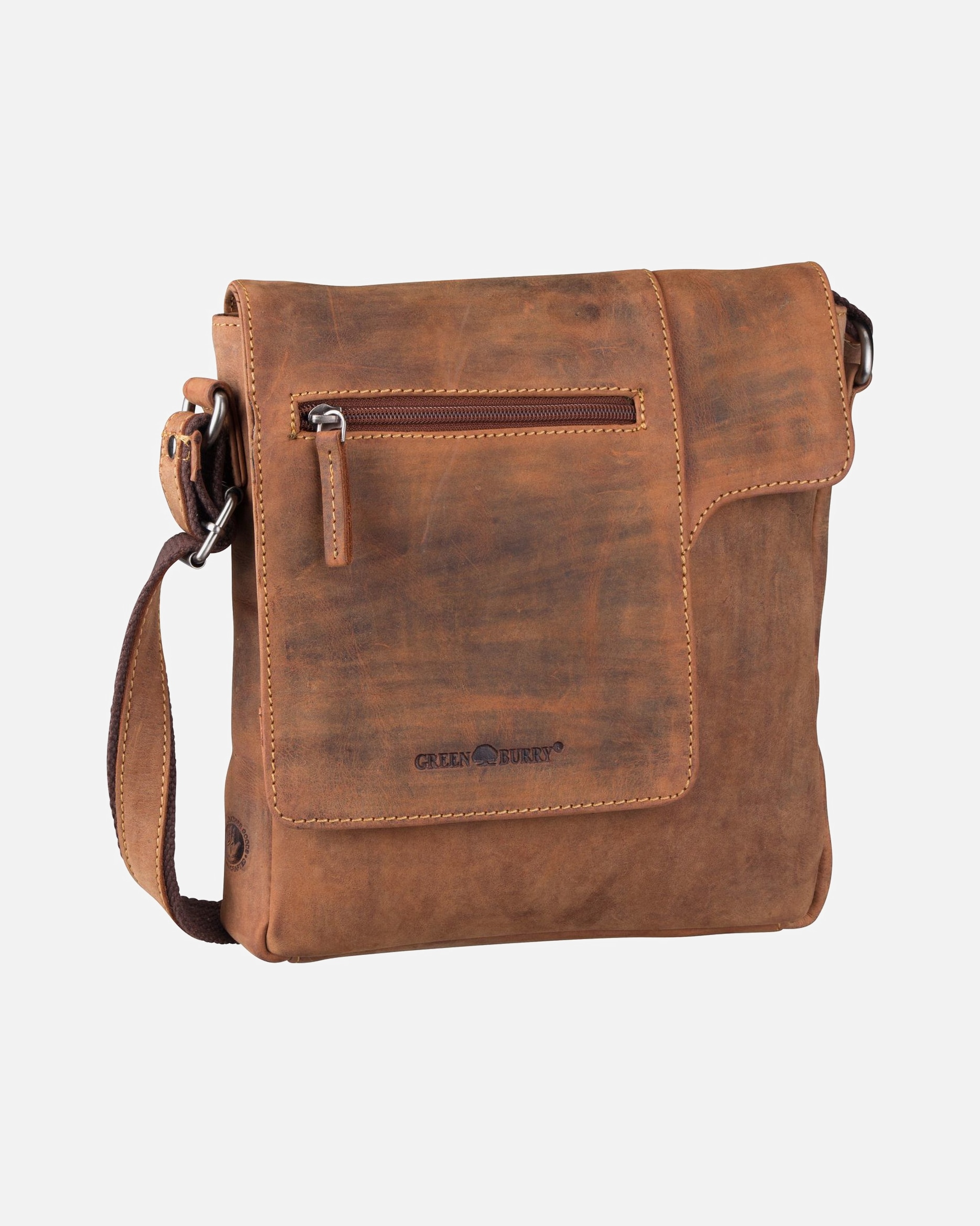 Umhängetasche für Männlich Greenburry Bodybag Vintage Brown